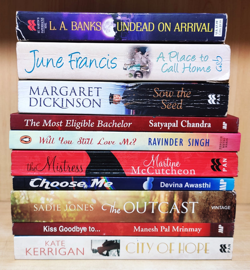 Love &  Romance Fiction 10 Books Set | Free Shipping | Free Bookmarks