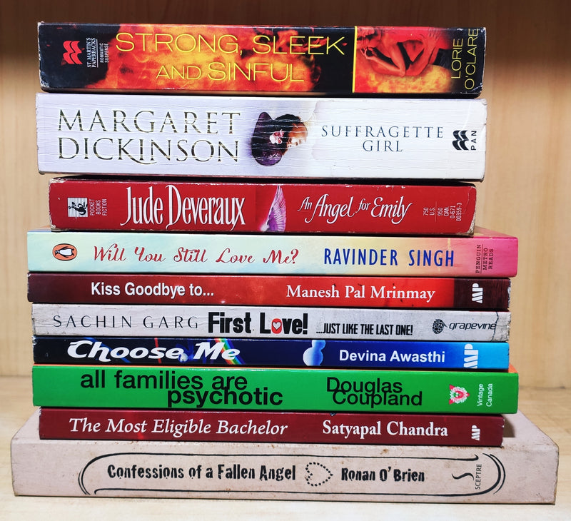 Love &  Romance Fiction 10 Books Set | Free Shipping | Free Bookmarks