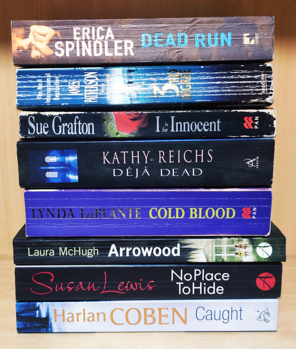 Crime & Thriller by Bestselling Foreign Authors | Pack of 8 Books | FREE Delivery & Bookmarks