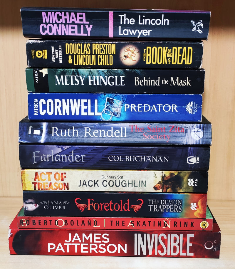Crime & Thriller by Bestselling Foreign Authors | Pack of 10 Books | FREE Delivery & Bookmarks