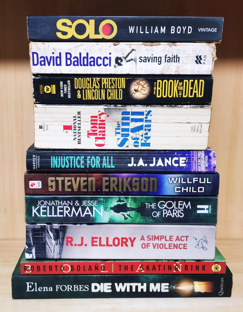 Crime & Thriller by Bestselling Foreign Authors | Pack of 10 Books | FREE Delivery & Bookmarks