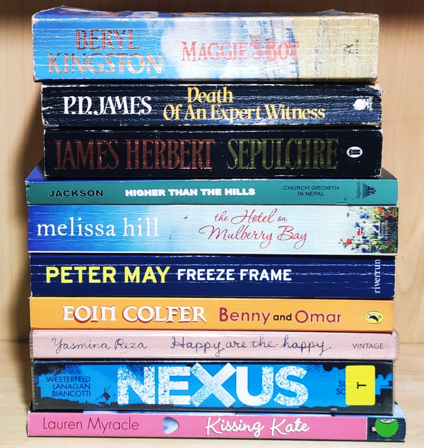 Mixed Set of 10 Books | Mixed Fiction Genre | Condition: Used Very Good | FREE Bookmarks | FREE Delivery