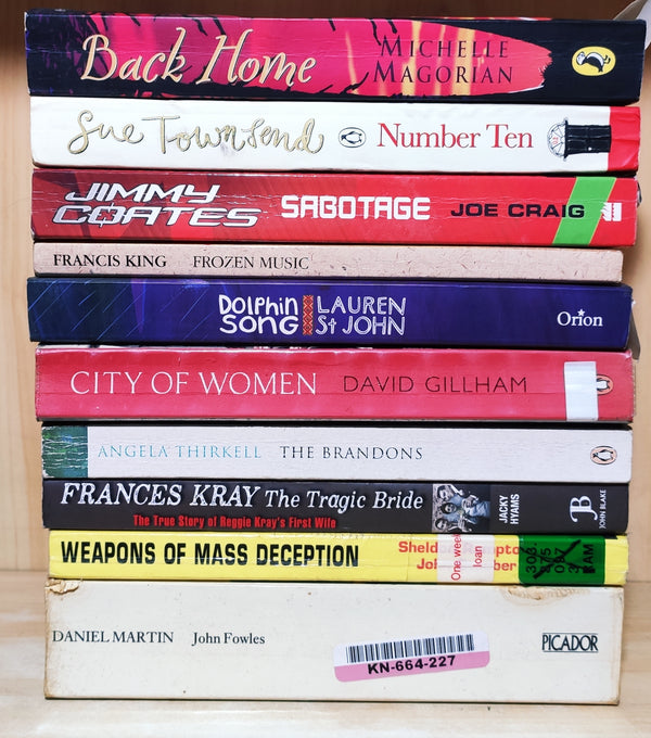 Mixed Set of 10 Books | Mixed Fiction Genre | Condition: Used Very Good | FREE Bookmarks | FREE Delivery
