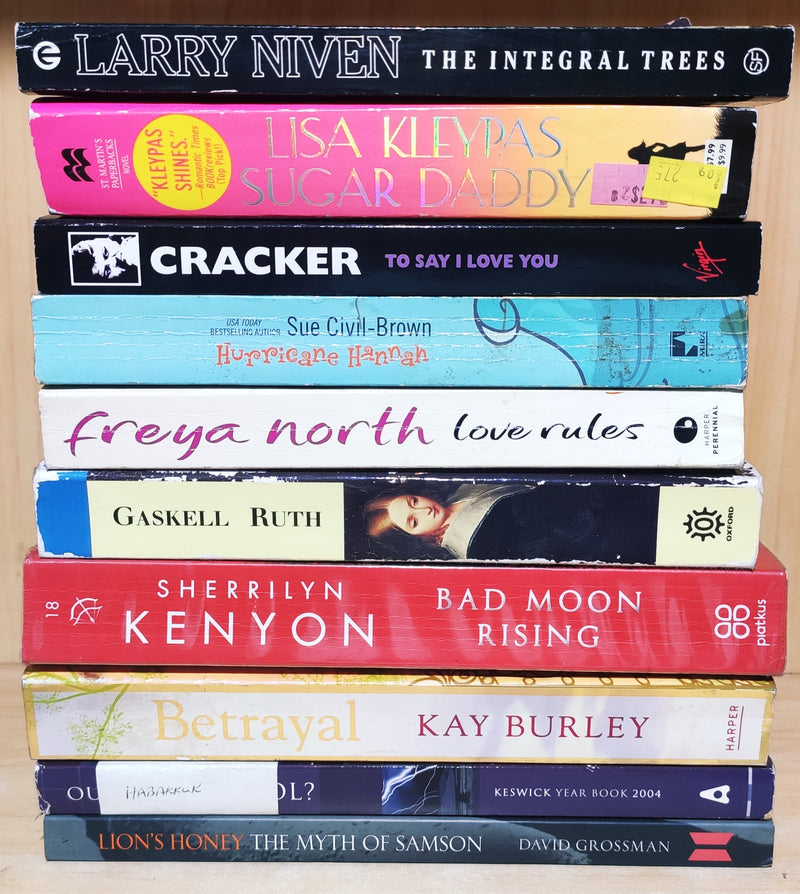 Mixed Set of 10 Books | Mixed Fiction Genre | Condition: Used Very Good | FREE Bookmarks | FREE Delivery