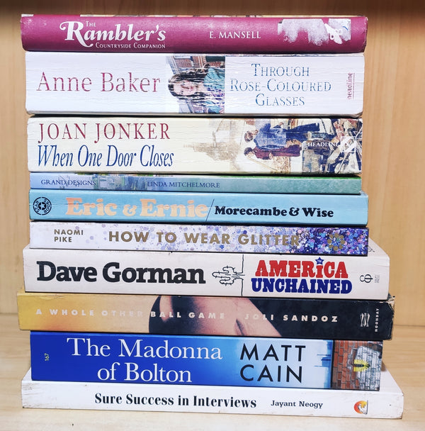 Mixed Set of 10 Books | Mixed Fiction Genre | Condition: Used Very Good | FREE Bookmarks | FREE Delivery