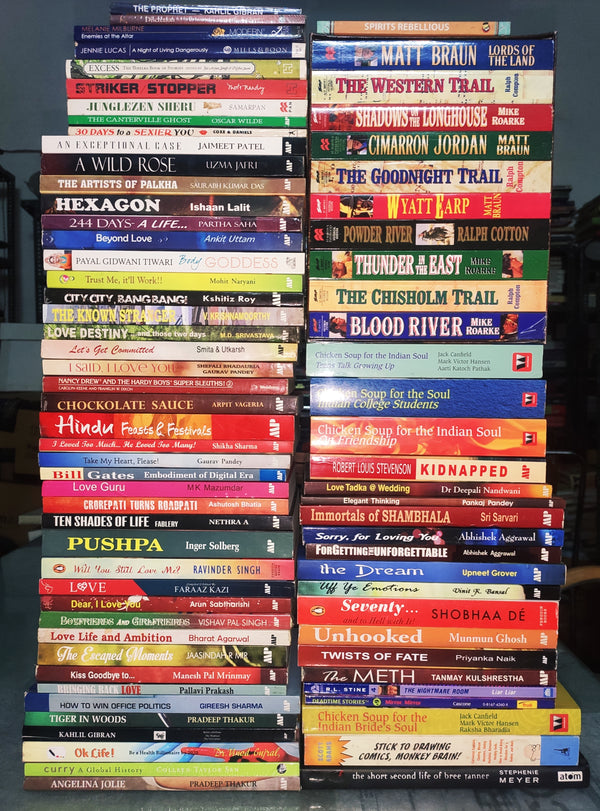 (BRAND NEW) Set of 75 Books | Mixed Genres Mostly Fiction | FREE Bookmarks | FREE Delivery