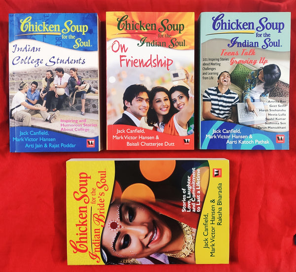 Self Help & Inspirational Short Stories Collection for Indian Youth | Set of 4 Books | Chicken Soup for Soul Series | Condition: Brand New | FREE Delivery & Bookmarks