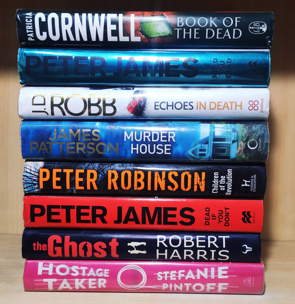(Hardbound) Crime & Thriller Mystery Fiction by Foreign Author | Lot of 8 Books | FREE Delivery & Bookmarks