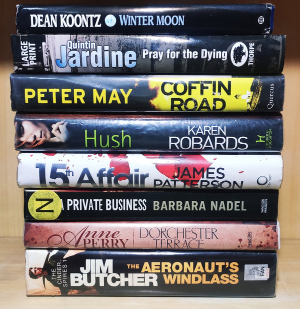 (Hardbound) Crime & Thriller Mystery Fiction by Foreign Author | Lot of 8 Books | FREE Delivery & Bookmarks