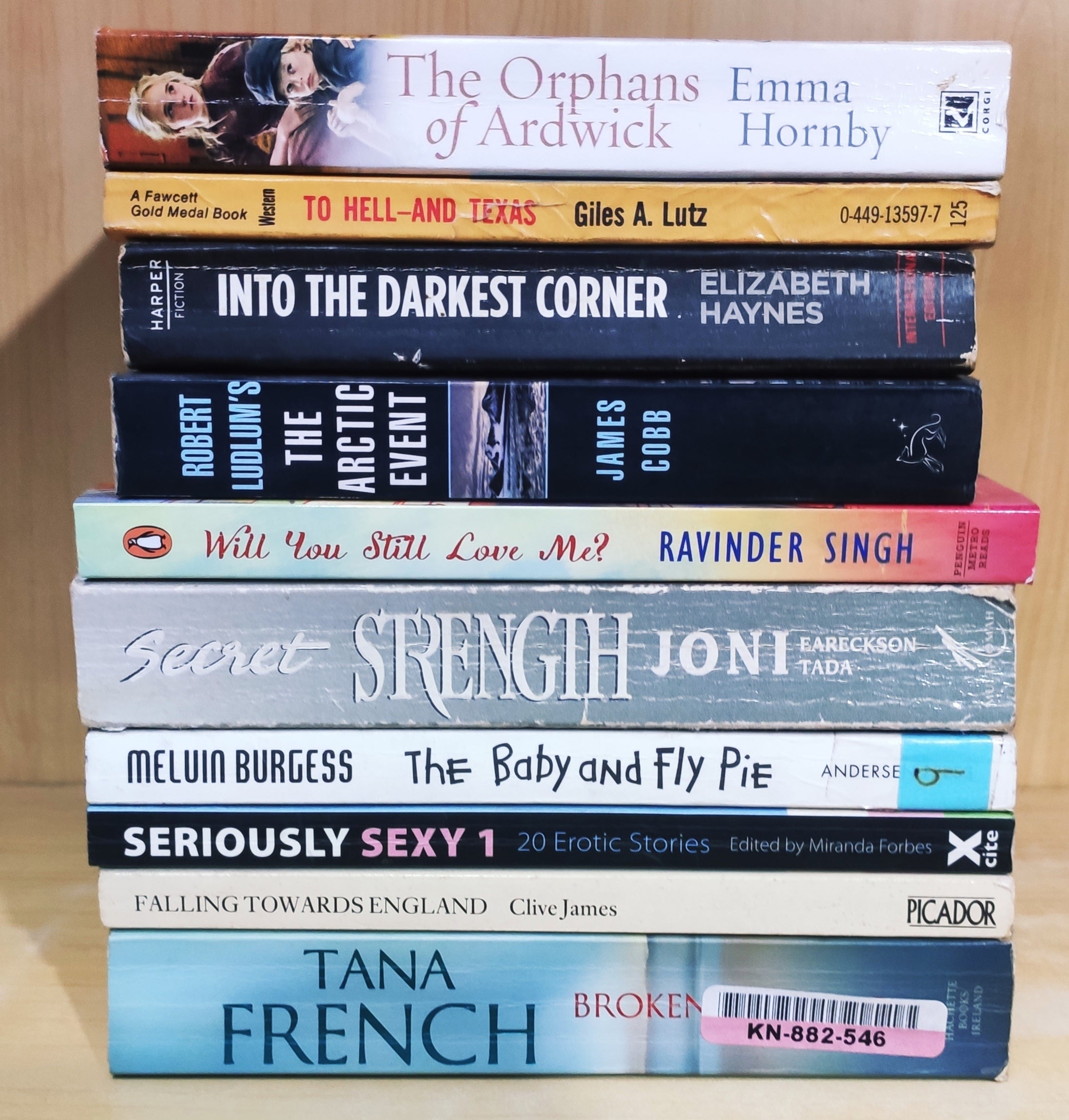Mixed Set of 10 Books | Mixed Fiction Genre | Condition: Used Very Goo