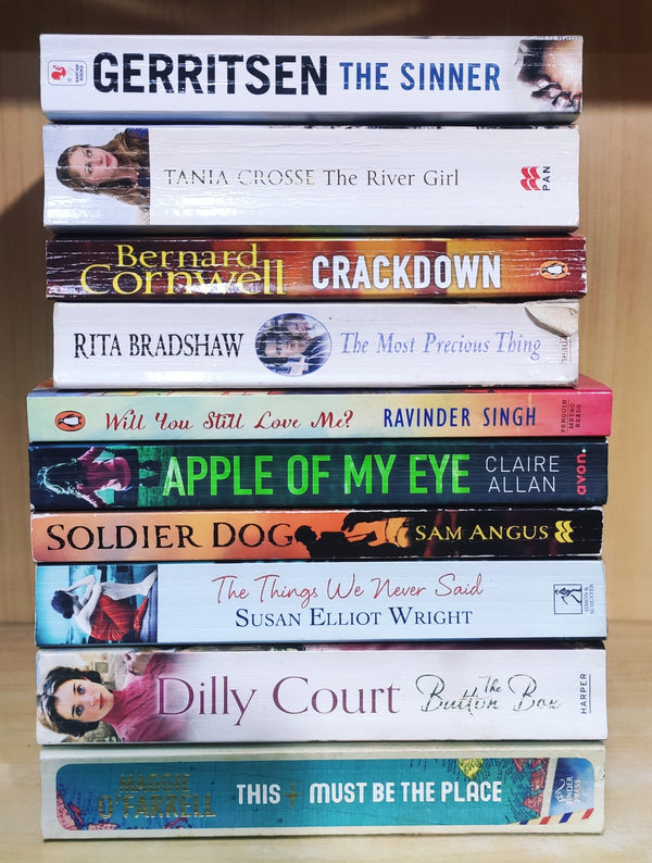 Mixed Set of 10 Books | Mixed Fiction Genre | Condition: Used Very Good | FREE Bookmarks | FREE Delivery