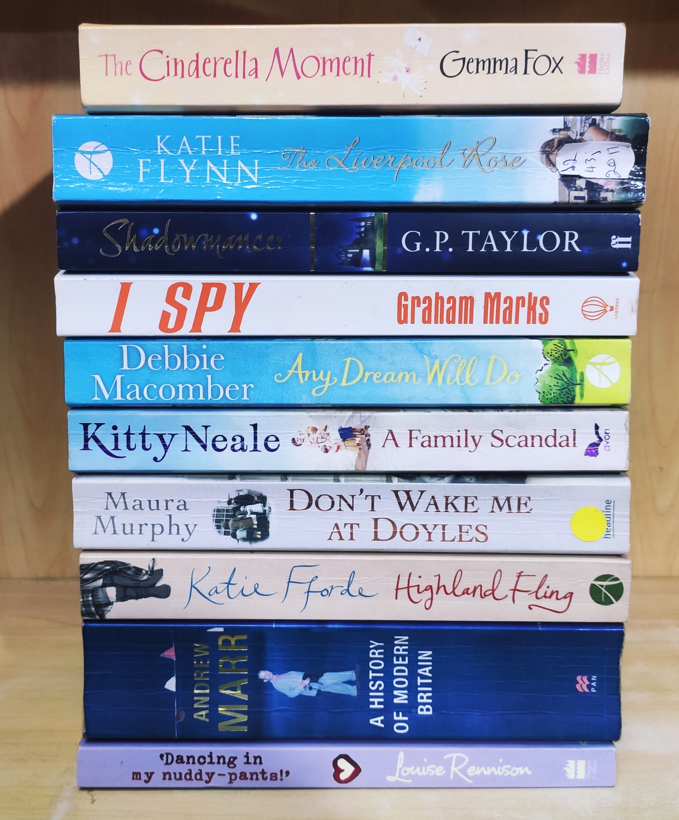 Mixed Set of 10 Books | Mixed Fiction Genre | Condition: Used Very Goo