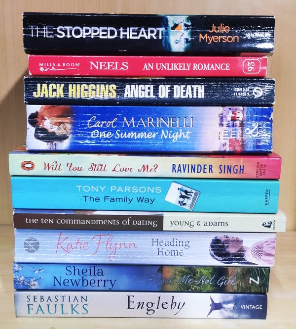 Mixed Set of 10 Books | Mixed Fiction Genre | Condition: Used Very Good | FREE Bookmarks | FREE Delivery