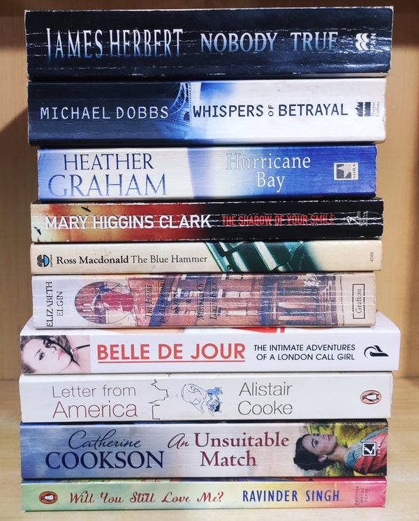 Mixed Set of 10 Books | Mixed Fiction Genre | Condition: Used Very Good | FREE Bookmarks | FREE Delivery