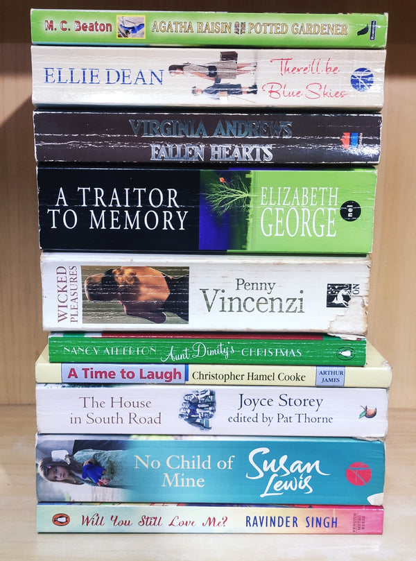 Mixed Set of 10 Books | Mixed Fiction Genre | Condition: Used Very Good | FREE Bookmarks | FREE Delivery