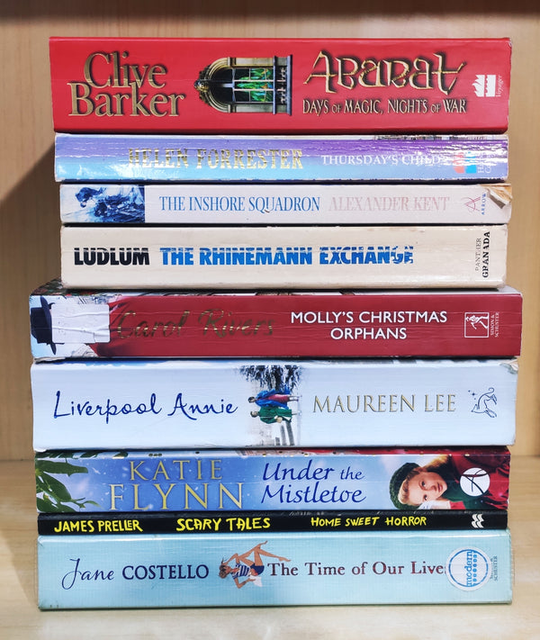 Mixed Set of 10 Books | Mixed Fiction Genre | Condition: Used Very Good | FREE Bookmarks | FREE Delivery