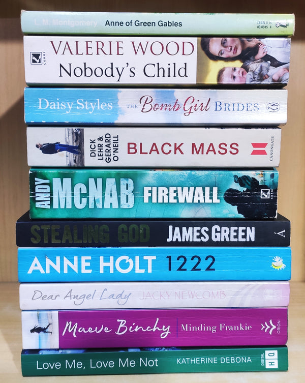 Mixed Set of 10 Books | Mixed Fiction Genre | Condition: Used Very Good | FREE Bookmarks | FREE Delivery