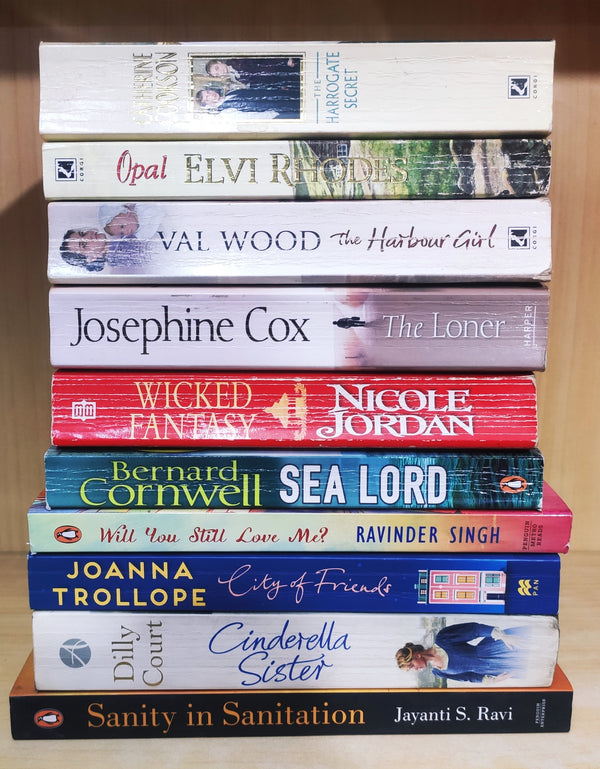 Mixed Set of 10 Books | Mixed Fiction Genre | Condition: Used Very Good | FREE Bookmarks | FREE Delivery