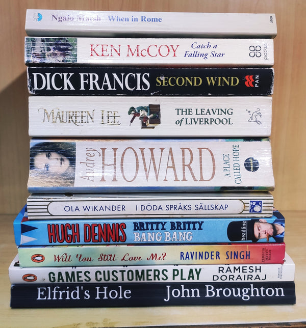 Mixed Set of 10 Books | Mixed Fiction Genre | Condition: Used Very Good | FREE Bookmarks | FREE Delivery