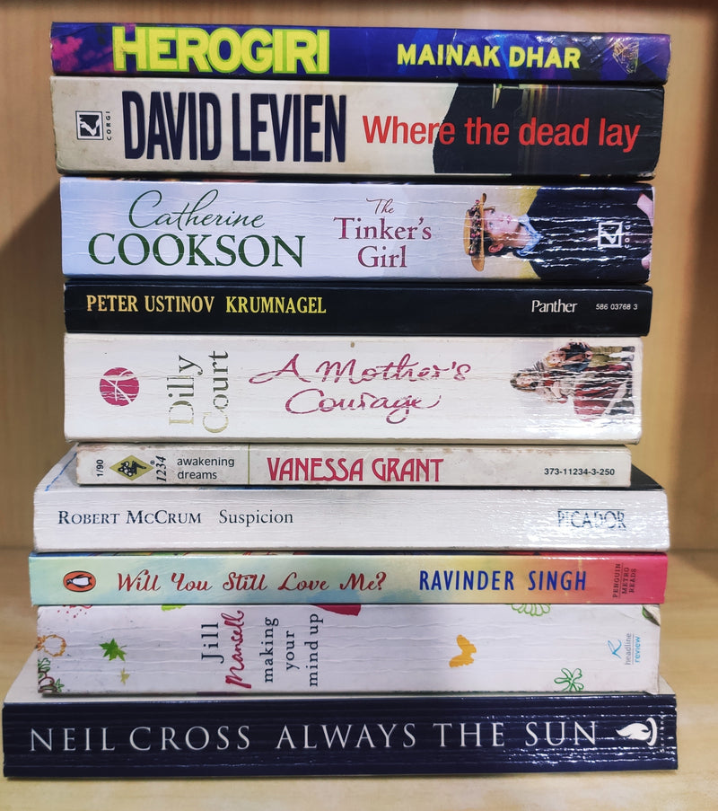 Mixed Set of 10 Books | Mixed Fiction Genre | Condition: Used Very Good | FREE Bookmarks | FREE Delivery