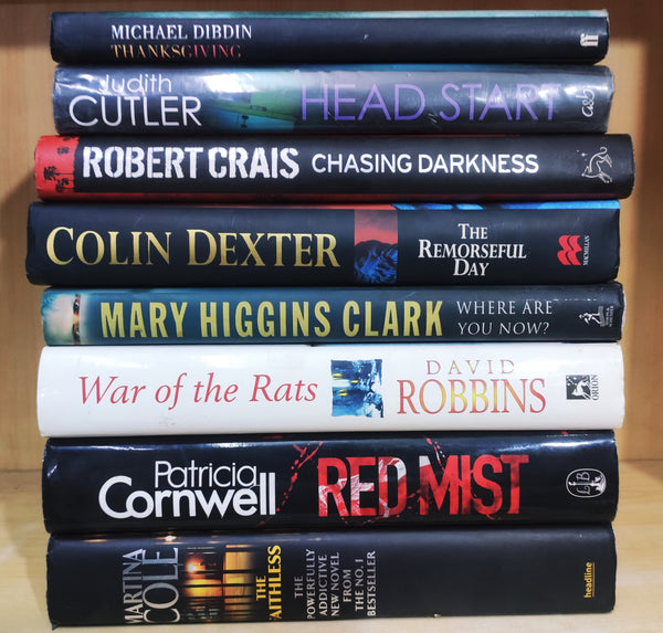 (Hardbound) Crime & Thriller Mystery Fiction by Foreign Author | Lot of 8 Books | FREE Delivery & Bookmarks