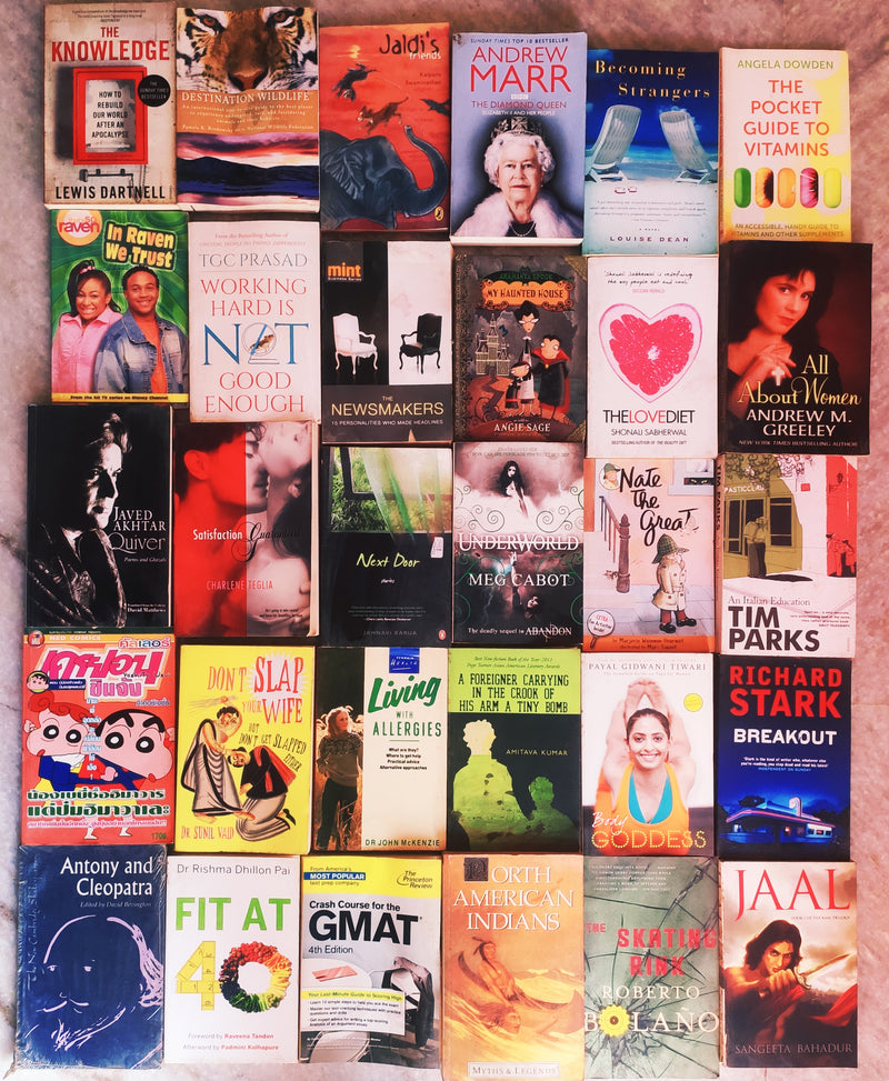Mixed Lot of 30 Books | Mixed Genres | Condition: Used Good | FREE Bookmarks | FREE Delivery