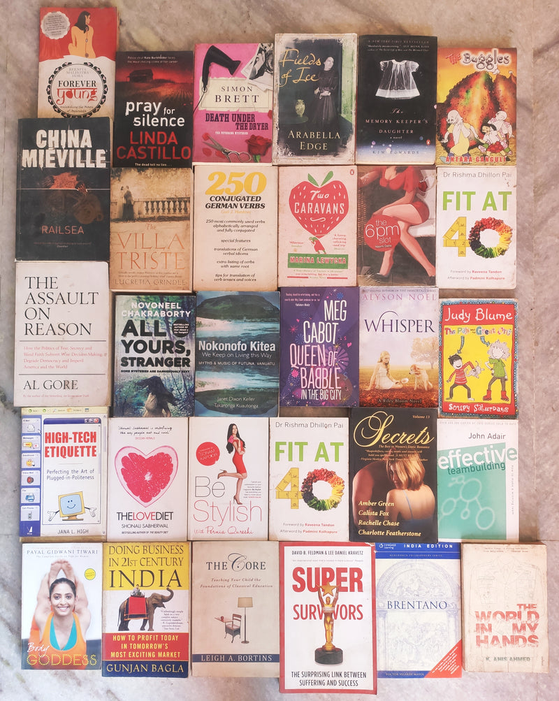 Mixed Lot of 30 Books | Mixed Genres | Condition: Used Good | FREE Bookmarks | FREE Delivery
