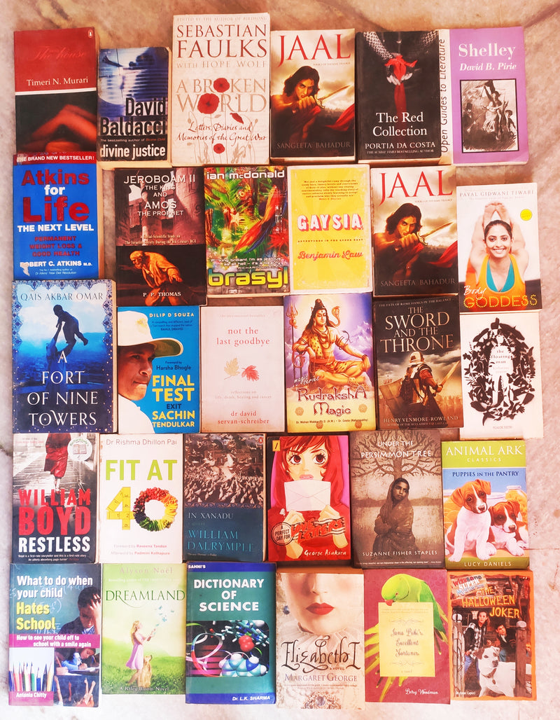 Mixed Lot of 30 Books | Mixed Genres | Condition: Used Good | FREE Bookmarks | FREE Delivery