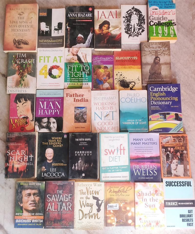 Mixed Lot of 30 Books | Mixed Genres | Condition: Used Good | FREE Bookmarks | FREE Delivery