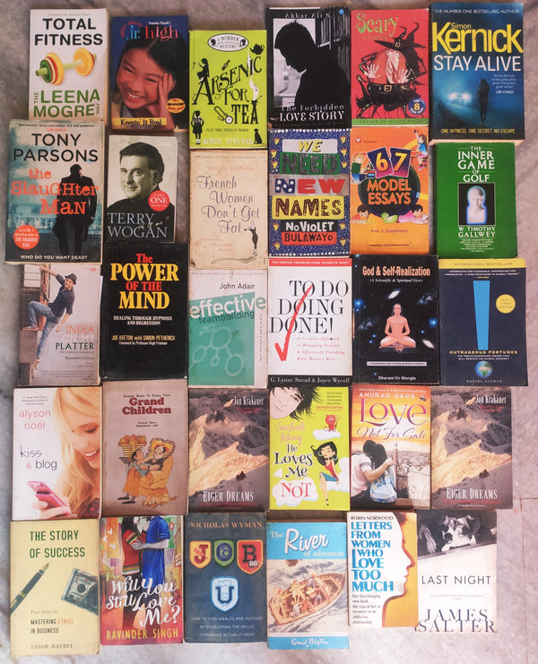 Mixed Lot of 30 Books | Mixed Genres | Condition: Used Good | FREE Bookmarks | FREE Delivery
