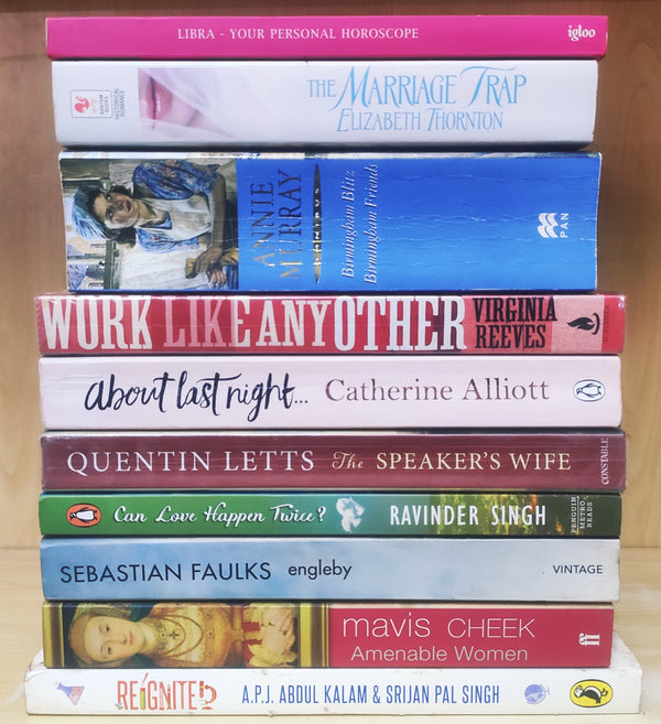 Mixed Set of 10 Books | Mixed Fiction Genre | Condition: Used Very Good | FREE Bookmarks | FREE Delivery