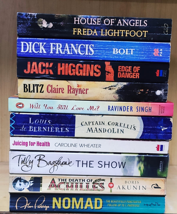 Mixed Set of 10 Books | Mixed Fiction Genre | Condition: Used Very Good | FREE Bookmarks | FREE Delivery