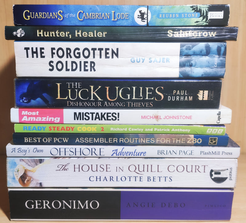 Mixed Set of 10 Books | Mixed Fiction Genre | Condition: Used Very Good | FREE Bookmarks | FREE Delivery