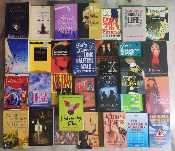Mixed Set of 30 Books | Mixed Fiction Genre | Condition: Used Very Good | FREE Bookmarks | FREE Delivery
