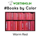 Warm Red Hardcover | Set of 10 Books | Decor Books