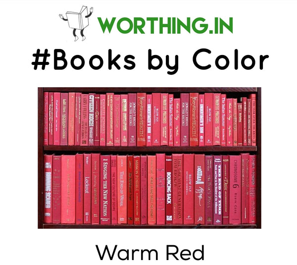 Warm Red Hardcover | Set of 10 Books | Decor Books