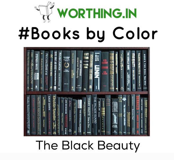 Solid Black Hardcover | Set of 10 Books | Decor Books