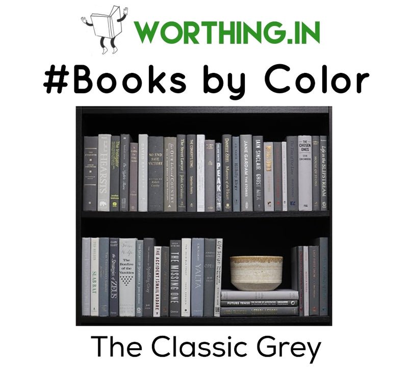 Grey Hardcover Books | Set of 10 Books | Decor Books