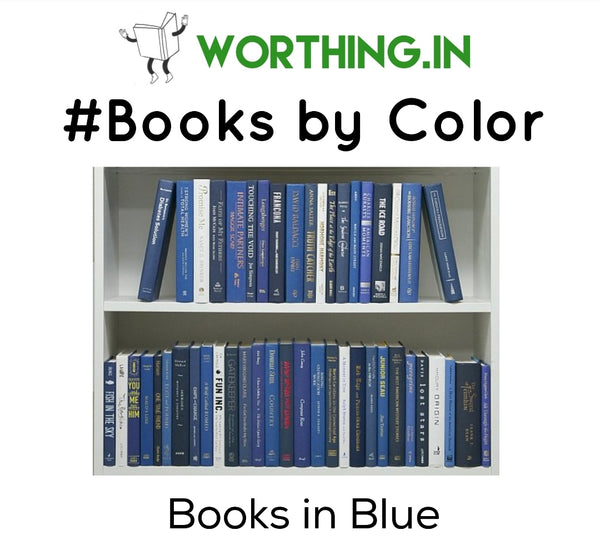 Blue Hardcover Books | Set of 10 Books | Decor Books