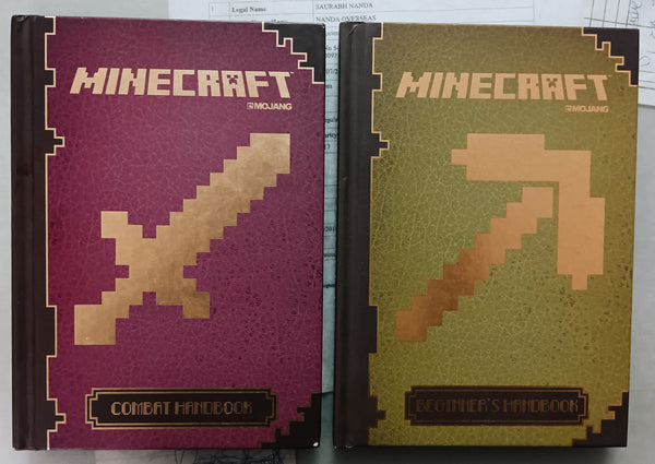 Minecraft | Combat Handbook & Beginners Handbook | Condition: New