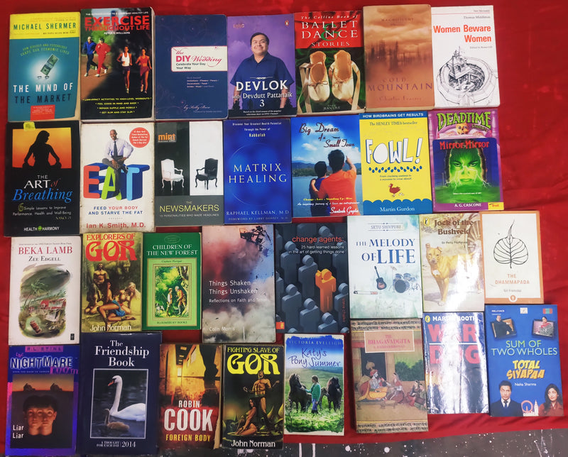 Mixed Lot of 30 Books | Mixed Genres | Condition: Used Good | FREE Bookmarks | FREE Delivery