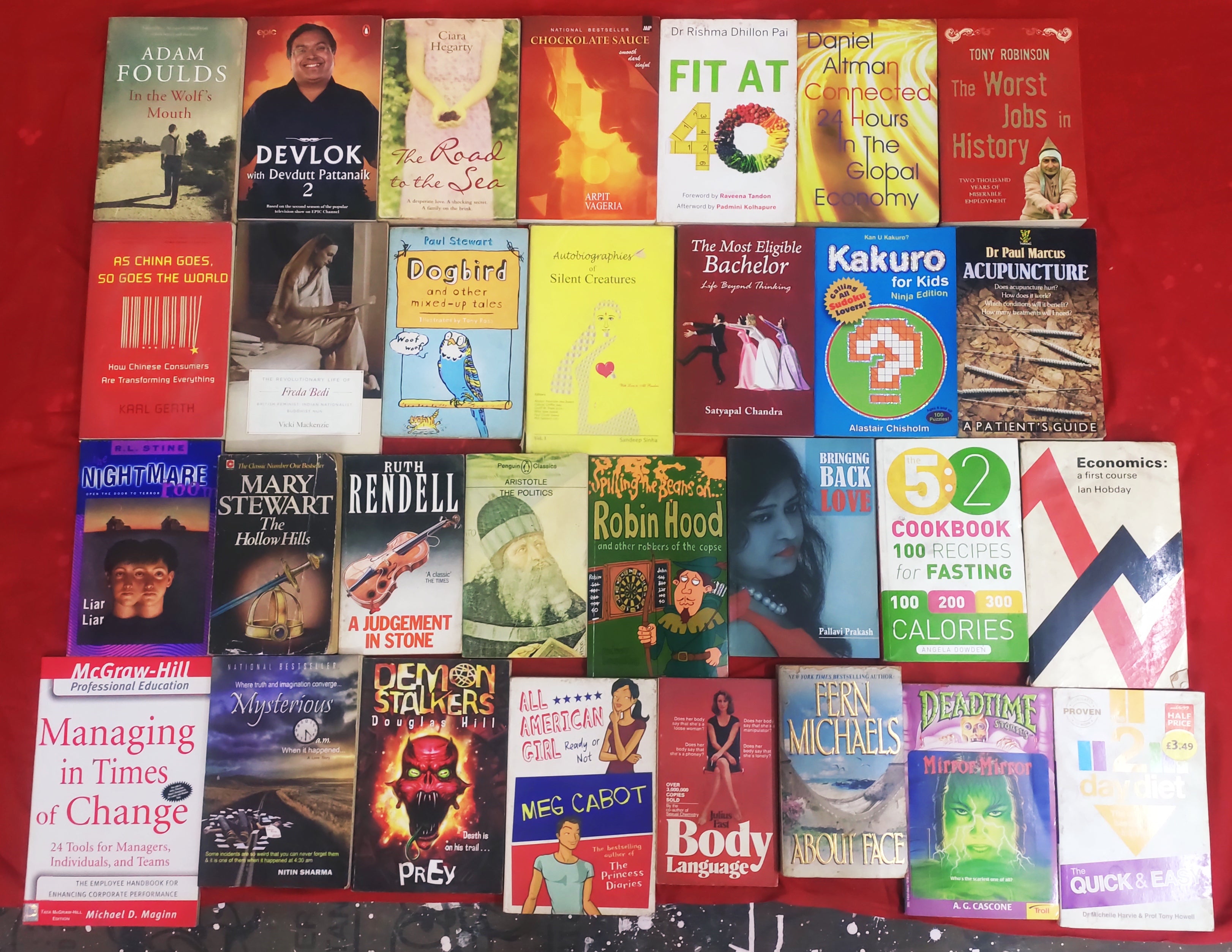 Mixed Lot of 30 Books | Mixed Genres | Condition: Used Good | FREE Boo