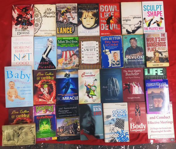 Mixed Lot of 30 Books | Mixed Genres | Condition: Used Good | FREE Bookmarks | FREE Delivery