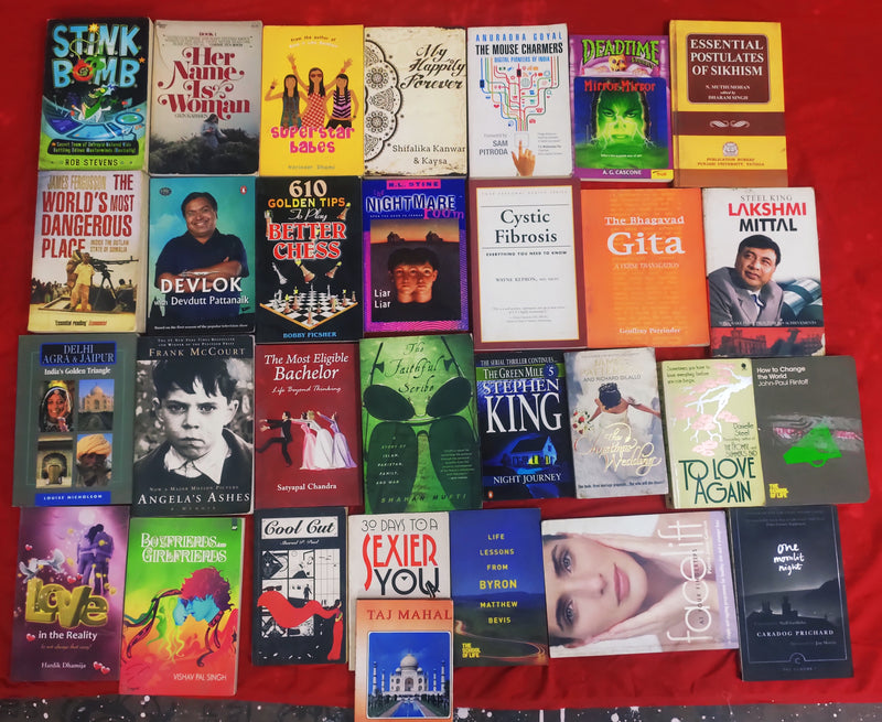 Mixed Lot of 30 Books | Mixed Genres | Condition: Used Good | FREE Bookmarks | FREE Delivery