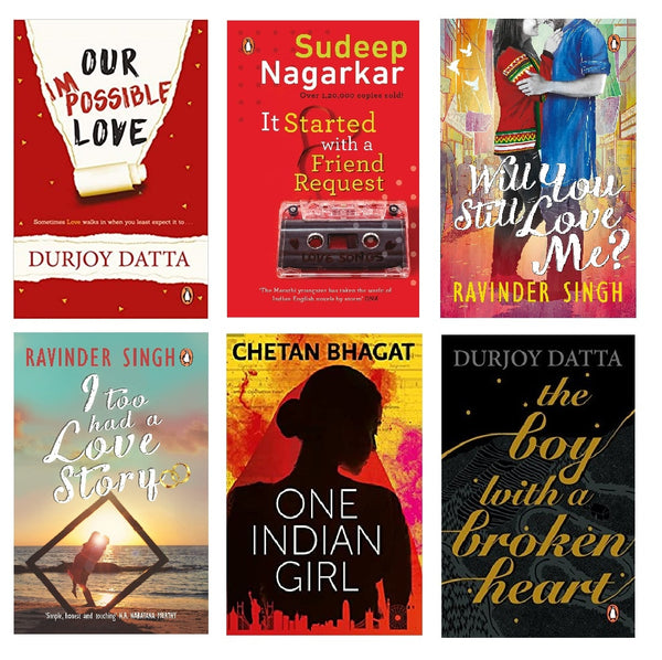 Indian Authors Collection | Set of 6 Bestsellers | New | Paperback | Subject: Indian Writing Romance