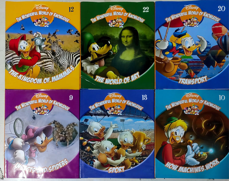Disney The Wonderful World of Knowledge | Set of 8 Books | Condition: Like New