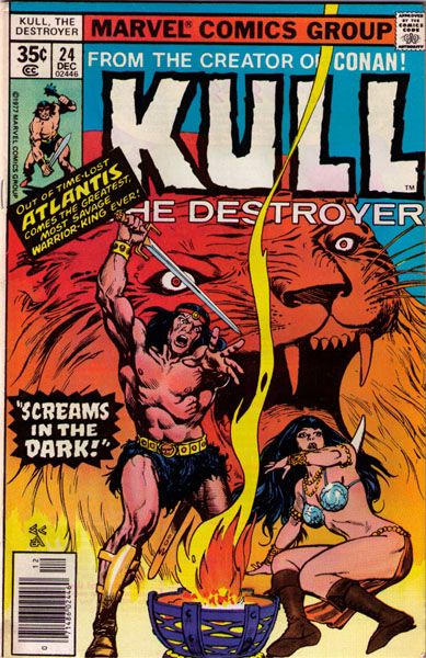 Kull The Conqueror, Vol. 1 Screams in the Dark |  Issue#24 | Year:1977 | Series: Kull | Pub: Marvel Comics |
