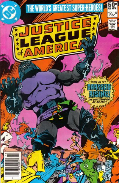 Justice League of America, Vol. 1 Crisis on Apokolips or Darkseid Rising! |  Issue#185B | Year:1980 | Series: Justice League | Pub: DC Comics | Newsstand Edition