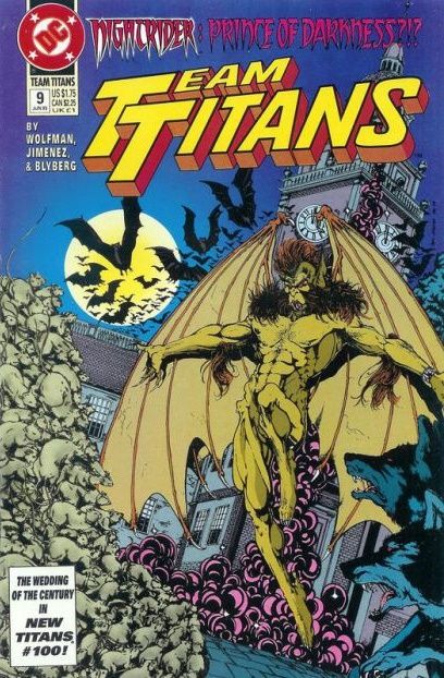 Team Titans The Darkening Night, Blood Light |  Issue#9 | Year:1993 | Series: Teen Titans | Pub: DC Comics