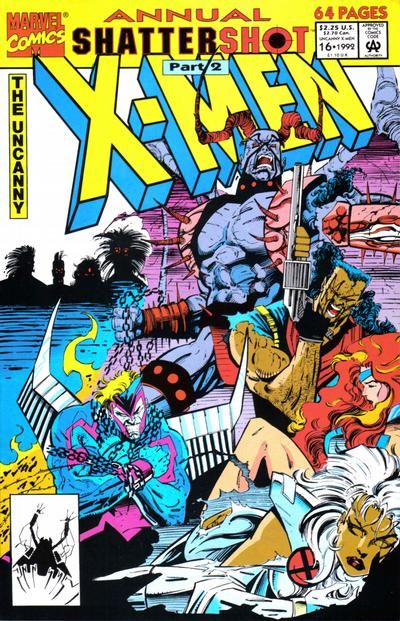 The Uncanny X-Men Annual Shattershot - Part 2: The Masters Of Inevitability; Angel of Death; Roots of the Past |  Issue#16A | Year:1992 | Series: X-Men | Pub: Marvel Comics |